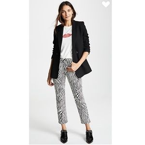 FRAME~Le High Straight Zebra Crop Jeans~26